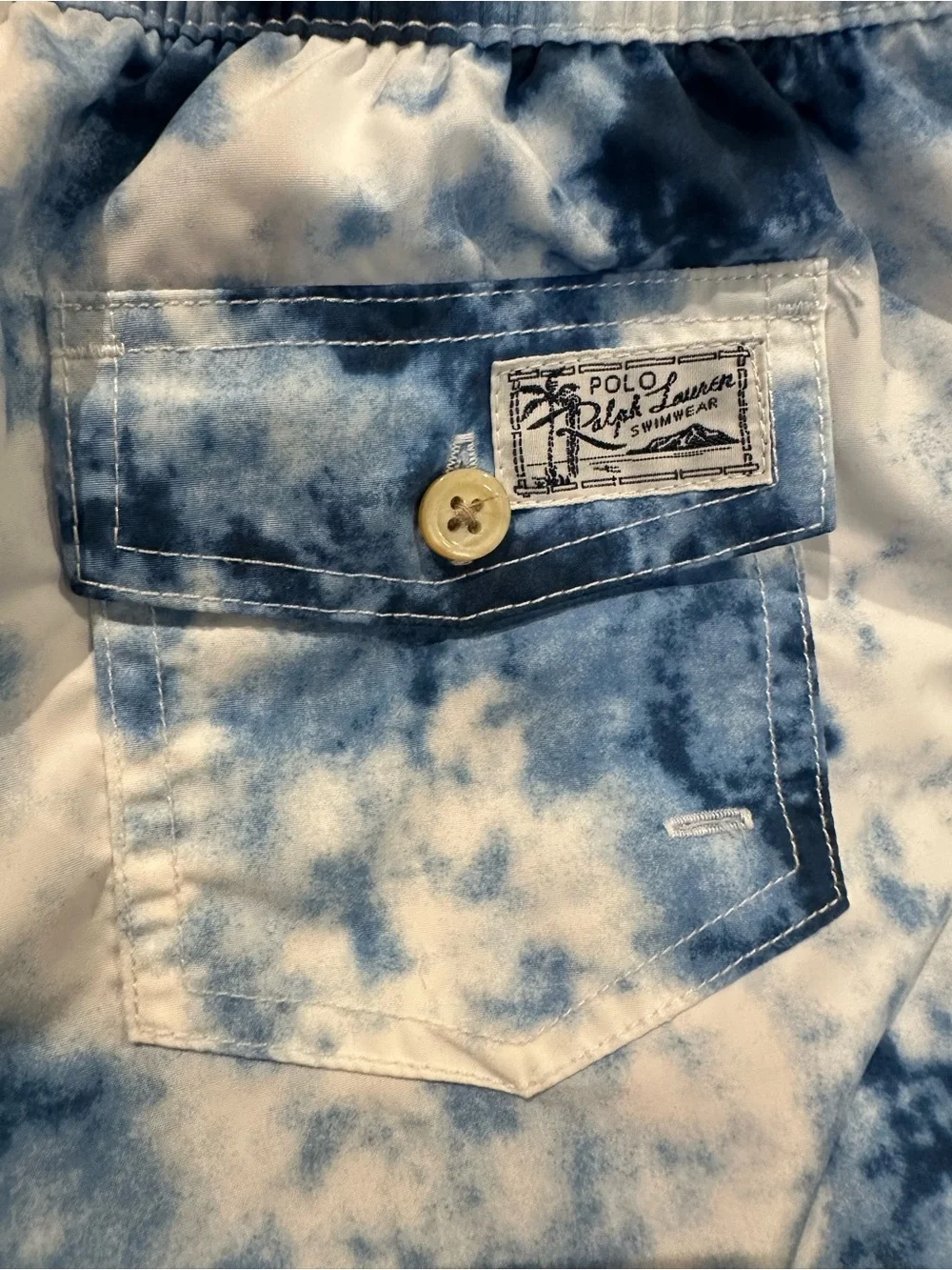 Polo by Ralph Lauren Blue Tie-Dye swim trunks Shorts